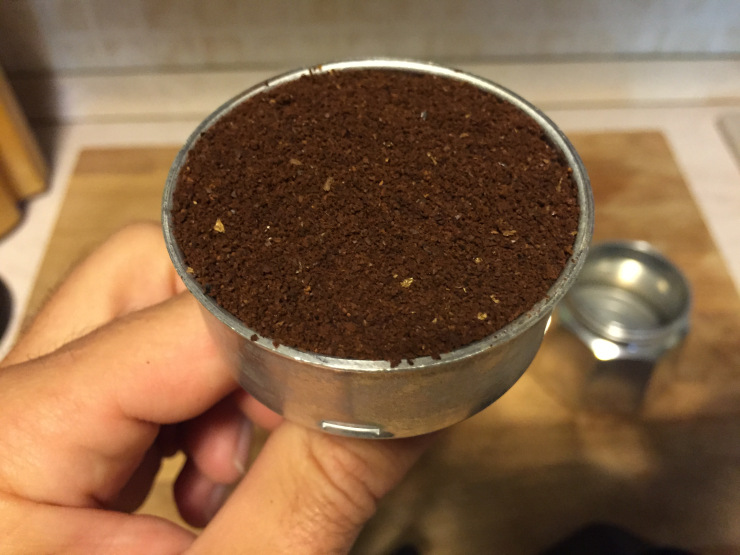 20 gr. di caffè nel filtro 3 tazze